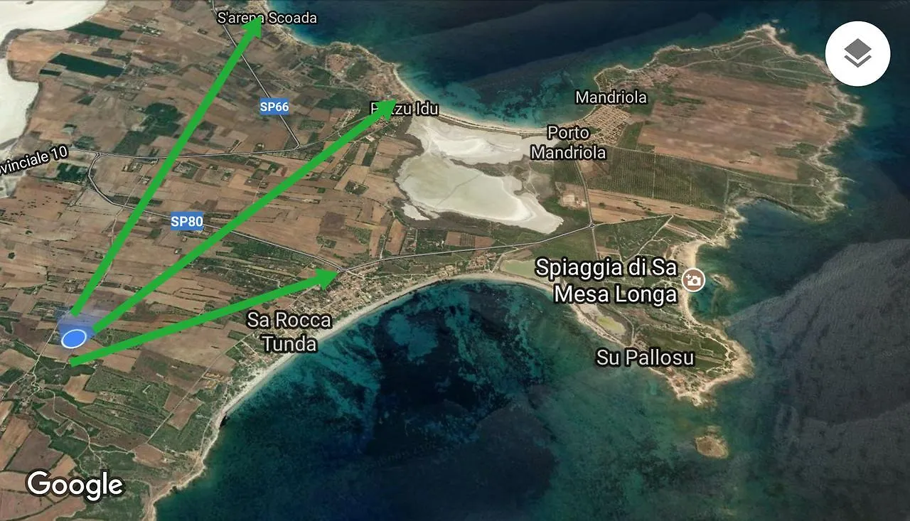 Alloggio per agriturismo Villa Il Lentischio del Sinis Putzu Idu Italia